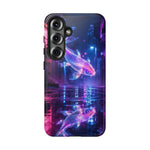 Neon Koi Reflection Vaporwave phone case | Tough Cover