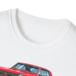 Red 1965 GTO Car Illustration T-Shirt | Classic Muscle Car Trio Tee
