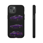 Purple R33 Skyline GTR JDM Sports Car Phone Case Tough Multi View