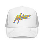 Melrose Retro Trucker Hat Neon 80s Synthwave Foam Snapback Cap Vintage Style