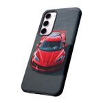 Red C8 Z06 Track Wing Tough Phone Case Cover Gift Art
