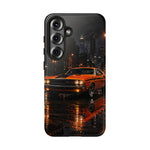 Challenger RT Phone Case, Rainy City Night Muscle Car Tough Cover