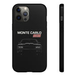 1986 Monte Carlo SS Black Front View Tough Phone Case Cover