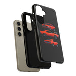 1969 Camaro SS Orange Triple View Muscle Car Tough Phone Case