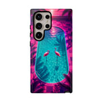 Neon Flamingo Pool Vaporwave Art Tough Phone Case