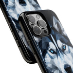 Siberian Husky Geometric Diamond Art Tough Phone Case