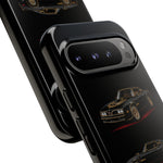 Trans Am Phone Case Black Gold, Three-View Vector Tough Cover