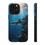 Cobia Reef Phone Case, Shaft of Light Ocean Fishing Tough Cover