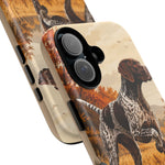 German Shorthaired Pointer Pointing Art Tough Phone Case