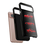 FD RX7 Phone Case Red, Three-View Vector Cover, JDM Gift