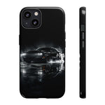 Black Sports Car Illustration 2023 Challenger SRT phone case | Car Drift Reflection