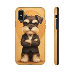 Schnauzer Mustache Boss Phone Case Funny Dog Lover Gift