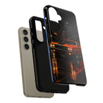 Challenger RT Phone Case, Rainy City Night Muscle Car Tough Cover