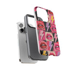 Pop Art Lips and Lightning Bolt Phone Case