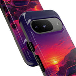 FD RX-7 Retro Sunset Sports Car Tough Case | Neon Vaporwave Beach Drive