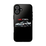 Silver C6 Z06 Phone Case for Chevy Fans, Tough Cover