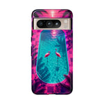 Neon Flamingo Pool Vaporwave Art Tough Phone Case