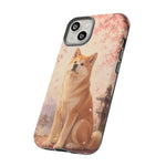 Akita Cherry Blossom Phone Case Sakura Dog Lover Gift