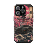 Black 300ZX Phone Case, Cherry Blossom Torii Art Tough Cover