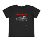 Chevy Monte Carlo SS Muscle Car Toddler T-Shirt Graphic Tee Black Red Design