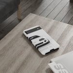 White MK4 Supra Phone Case, Retro 90s JDM Tough Cover for Car Enthusiasts