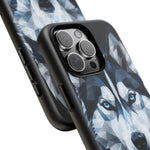 Siberian Husky Geometric Diamond Art Tough Phone Case