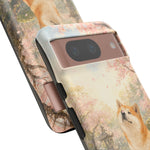 Akita under Cherry Blossoms Dog Breed Phone Case
