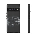 Black Sports Car Illustration 2023 Challenger SRT phone case | Car Drift Reflection