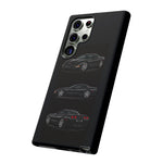 Black C5 Corvette Sports Car Phone Case Tough Multi View Print