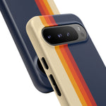 Retro Rainbow Stripe Phone Case | Tough Phone Case