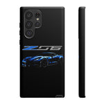 Blue C7 Z06 Sports Car Tough Phone Case Track Style Cover Gift