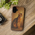 Abyssinian Warm Ticked Portrait Art Tough Phone Case