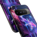 Neon Koi Reflection Vaporwave phone case | Tough Cover