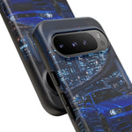 Skyline GT-R R34 Bayside Blue Tokyo Night Art Tough Phone Case