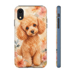 Miniature Poodle Whimsical Watercolor Art Tough Phone Case