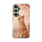 Akita Cherry Blossom Phone Case Sakura Dog Lover Gift