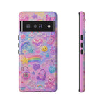 Retro Sticker Collage Y2K Art Tough Phone Case