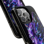 Holographic Wolf Phone Case, Fractured Prism Iridescent Cover