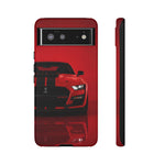 Red Mustang Art Phone Case, GT500 American Muscle Car Tough Cover
