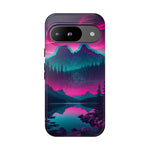 2 Rounds Canada Retina Artwork Vaporwave Phone Case – Landscape Aesthetic