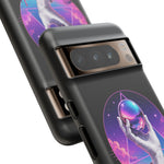 Marble Hand Orb Synthwave Phone Case Mythic Tough Case