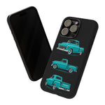 Turquoise 1955 Stepside Pickup Truck Tough Phone Case - 3 View