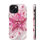Pink Glitter Star Tough Case | Sparkle Phone Case