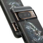 Tarpon Fishing Phone Case, Saltwater Portrait Black Cover, Gift