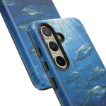 Amberjack School Phone Case, Open Water Sunlight Tough Cover