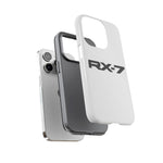RX-7 Logo Phone Case for JDM Fans, Tough Protective Cover