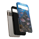 Snapper Reef Phone Case, Sunlit School Ocean Fishing Tough Cover