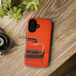 Orange 1969 C3 Phone Case, Stingray Classic Sports Car Cover, Gift