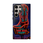 Neon Cowboy Boot phone case | High Noon Saloon design