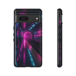 Neon Future Subway Station Tough Phone Case Cover Gift Art